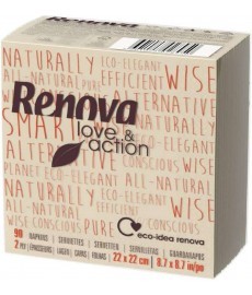 SERVILLETAS de PAPEL ecológicas RENOVA LoveAction